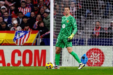 Wojciech Szczesny, Atletico de Madrid ve FC Barcelona (Maciej Rogowski) takımları arasında oynanan LaLiga EA SPORTS maçı sırasında görüldü.)