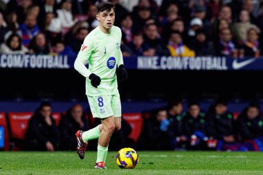 Atletico de Madrid ve FC Barcelona (Maciej Rogowski) takımları arasında oynanan LaLiga EA SPORTS maçında Pedri görüldü)