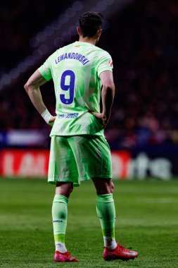 Robert Lewandowski, Atletico de Madrid ve FC Barcelona (Maciej Rogowski) takımları arasında LaLiga EA SPORTS maçında görüldü.)