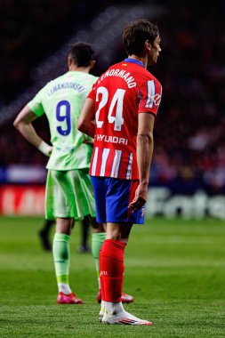 Robin Le Normand, Atletico de Madrid ve FC Barcelona (Maciej Rogowski) takımları arasındaki maç sırasında görüldü.)