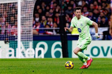 Robert Lewandowski, Atletico de Madrid ve FC Barcelona (Maciej Rogowski) takımları arasında LaLiga EA SPORTS maçında görüldü.)