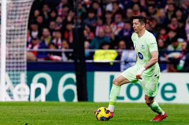 Robert Lewandowski, Atletico de Madrid ve FC Barcelona (Maciej Rogowski) takımları arasında LaLiga EA SPORTS maçında görüldü.)