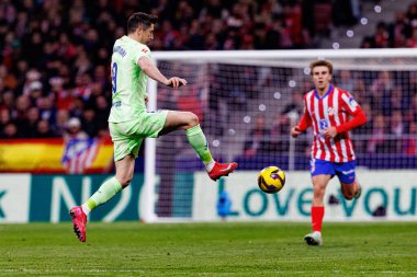 Robert Lewandowski, Atletico de Madrid ve FC Barcelona (Maciej Rogowski) takımları arasında LaLiga EA SPORTS maçında görüldü.)