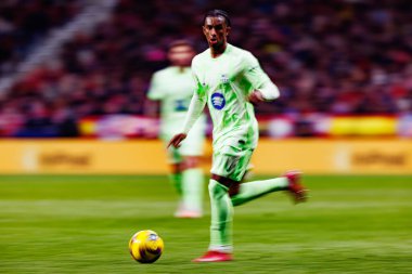 Atletico de Madrid ve FC Barcelona (Maciej Rogowski) takımları arasında oynanan LaLiga EA SPORTS maçı sırasında Alejandro Balde görüldü.)