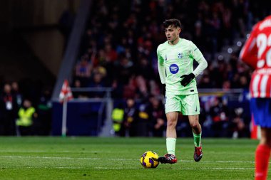 Atletico de Madrid ve FC Barcelona (Maciej Rogowski) takımları arasında oynanan LaLiga EA SPORTS maçında Pedri görüldü)