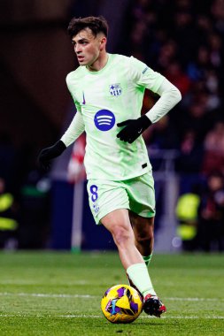Atletico de Madrid ve FC Barcelona (Maciej Rogowski) takımları arasında oynanan LaLiga EA SPORTS maçında Pedri görüldü)