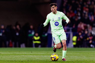Atletico de Madrid ve FC Barcelona (Maciej Rogowski) takımları arasında oynanan LaLiga EA SPORTS maçında Pedri görüldü)