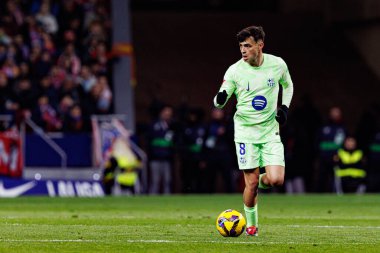 Atletico de Madrid ve FC Barcelona (Maciej Rogowski) takımları arasında oynanan LaLiga EA SPORTS maçında Pedri görüldü)