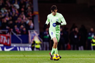Atletico de Madrid ve FC Barcelona (Maciej Rogowski) takımları arasında oynanan LaLiga EA SPORTS maçında Pedri görüldü)