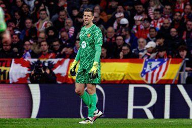Wojciech Szczesny, Atletico de Madrid ve FC Barcelona (Maciej Rogowski) takımları arasında oynanan LaLiga EA SPORTS maçı sırasında görüldü.)
