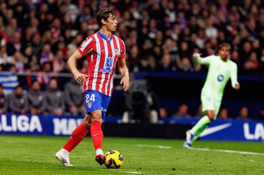 Robin Le Normand, Atletico de Madrid ve FC Barcelona (Maciej Rogowski) takımları arasındaki maç sırasında görüldü.)