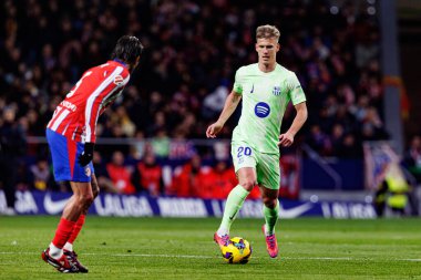Dani Olmo, Atletico de Madrid ve FC Barcelona (Maciej Rogowski) takımları arasında oynanan EA SPORTS maçı sırasında görüldü.)