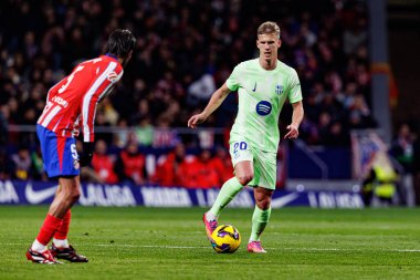 Dani Olmo, Atletico de Madrid ve FC Barcelona (Maciej Rogowski) takımları arasında oynanan EA SPORTS maçı sırasında görüldü.)