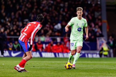 Dani Olmo, Atletico de Madrid ve FC Barcelona (Maciej Rogowski) takımları arasında oynanan EA SPORTS maçı sırasında görüldü.)