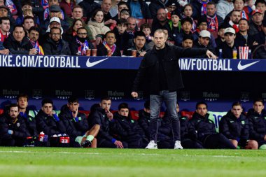 Atletico de Madrid ve FC Barcelona (Maciej Rogowski) takımları arasında oynanan LaLiga EA SPORTS maçında Hansi Dieter Flick görüldü.)