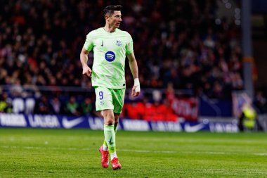 Robert Lewandowski, Atletico de Madrid ve FC Barcelona (Maciej Rogowski) takımları arasında LaLiga EA SPORTS maçında görüldü.)