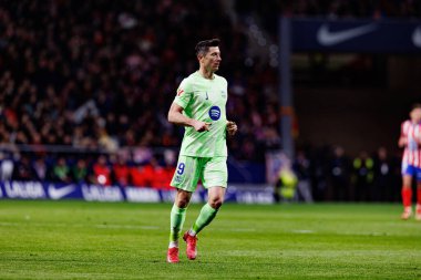Robert Lewandowski, Atletico de Madrid ve FC Barcelona (Maciej Rogowski) takımları arasında LaLiga EA SPORTS maçında görüldü.)