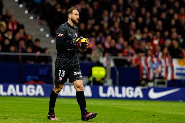 Atletico de Madrid ve FC Barcelona (Maciej Rogowski) takımları arasında oynanan LaLiga EA SPORTS maçı sırasında Jan Oblak görüldü.)