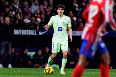  Atletico de Madrid ve FC Barcelona (Maciej Rogowski) takımları arasında LaLiga EA SPORTS maçında Pau Cubarsi görüldü.)