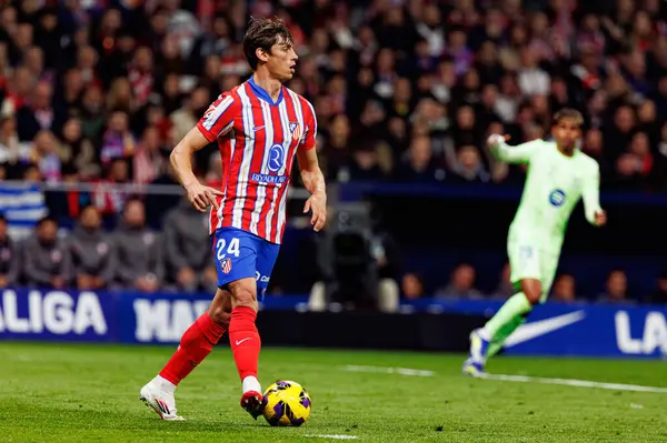 Robin Le Normand, Atletico de Madrid ve FC Barcelona (Maciej Rogowski) takımları arasındaki maç sırasında görüldü.)