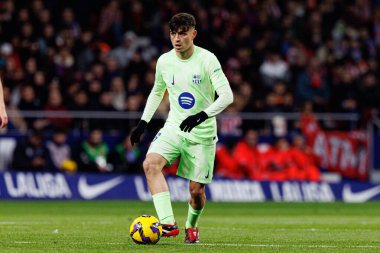 Atletico de Madrid ve FC Barcelona (Maciej Rogowski) takımları arasında oynanan LaLiga EA SPORTS maçında Pedri görüldü)