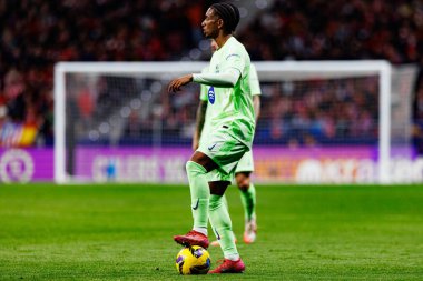 Atletico de Madrid ve FC Barcelona (Maciej Rogowski) takımları arasında oynanan LaLiga EA SPORTS maçı sırasında Alejandro Balde görüldü.)