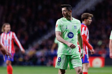 Robert Lewandowski, Atletico de Madrid ve FC Barcelona (Maciej Rogowski) takımları arasında LaLiga EA SPORTS maçında görüldü.)