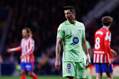 Robert Lewandowski, Atletico de Madrid ve FC Barcelona (Maciej Rogowski) takımları arasında LaLiga EA SPORTS maçında görüldü.)