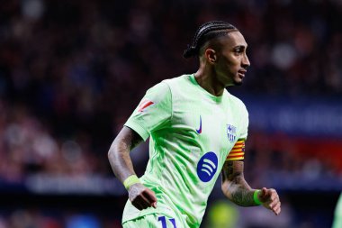 Raphinha, Atletico de Madrid ve FC Barcelona (Maciej Rogowski) takımları arasında oynanan LaLiga EA SPORTS maçı sırasında görüldü.)