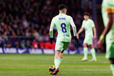 Atletico de Madrid ve FC Barcelona (Maciej Rogowski) takımları arasında oynanan LaLiga EA SPORTS maçında Pedri görüldü)