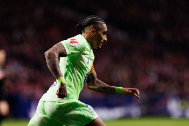 Raphinha, Atletico de Madrid ve FC Barcelona (Maciej Rogowski) takımları arasında oynanan LaLiga EA SPORTS maçı sırasında görüldü.)