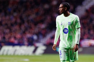 Atletico de Madrid ve FC Barcelona (Maciej Rogowski) takımları arasında oynanan LaLiga EA SPORTS maçı sırasında Alejandro Balde görüldü.)