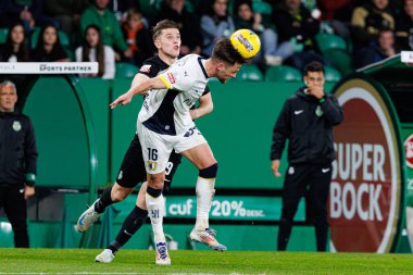 Viktor Gyokeres ve Justin De Haas Liga Portekiz maçı sırasında Estadio Jose Alvalade 'de (Maciej Rogowski)