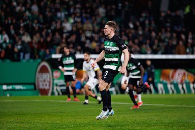 Viktor Gyokeres, Liga Portekiz maçı sırasında Estadio Jose Alvalade 'de (Maciej Rogowski) Sporting CP ve FC Famalicao takımları arasında görüldü.)