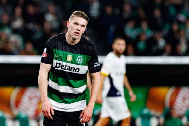 Viktor Gyokeres, Liga Portekiz maçı sırasında Estadio Jose Alvalade 'de (Maciej Rogowski) Sporting CP ve FC Famalicao takımları arasında görüldü.)
