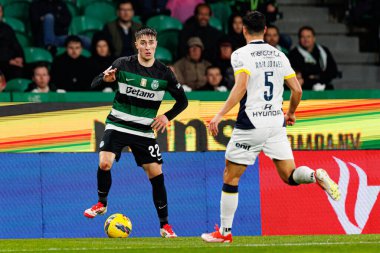 Ivan Fresneda ve Rafa Soares Liga Portekiz maçı sırasında Estadio Jose Alvalade 'de (Maciej Rogowski)