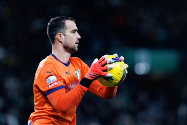 Lazar Careviç, Liga Portekiz maçı sırasında Estadio Jose Alvalade 'de (Maciej Rogowski) Sporting CP ve FC Famalicao takımları arasında görüldü.)