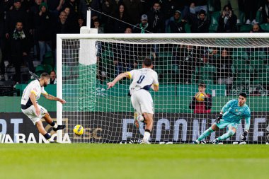 Oscar Aranda ve Rui Silva Liga Portekiz maçı sırasında Estadio Jose Alvalade 'de (Maciej Rogowski)