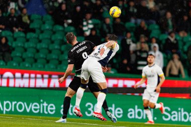 Viktor Gyokeres ve Enea Mihaj, Liga Portekiz maçı sırasında Estadio Jose Alvalade 'de (Maciej Rogowski) Sporting CP ve FC Famalicao takımları arasında görüldü.)
