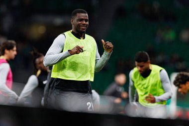 Ousmane Diomande, Liga Portekiz maçı sırasında Estadio Jose Alvalade 'deki FC Famalicao ve CP takımları arasında görüldü (Maciej Rogowski)