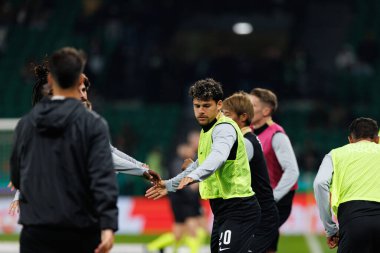 Maximiliano Araujo, Liga Portekiz maçı sırasında Estadio Jose Alvalade 'de (Maciej Rogowski) Sporting CP ve FC Famalicao takımları arasında görüldü.)