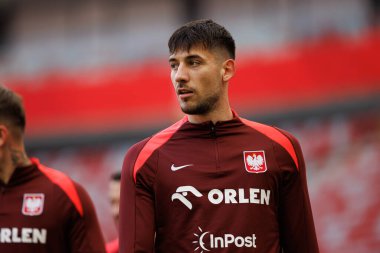 Jakub Moder, 2025 Mart 'ındaki maçlardan önce Polonya Milli Futbol Takımı' nın üçüncü antrenmanı sırasında görüldü (Maciej Rogowski)