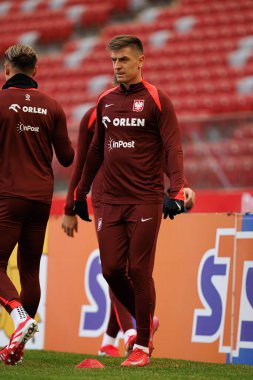 Krzysztof Piatek, 2025 Mart 'ındaki maçlardan önce Polonya Milli Futbol Takımı' nın üçüncü antrenmanı sırasında görüldü (Maciej Rogowski)