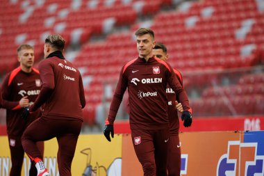 Krzysztof Piatek, 2025 Mart 'ındaki maçlardan önce Polonya Milli Futbol Takımı' nın üçüncü antrenmanı sırasında görüldü (Maciej Rogowski)