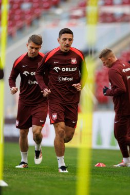 Bartosz Slisz, 2025 Mart 'ındaki maçlardan önce Polonya Milli Futbol Takımı' nın üçüncü antrenmanı sırasında görüldü (Maciej Rogowski)