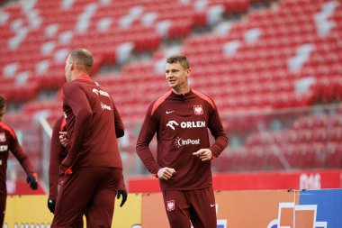 Pawel Dawidowicz, 2025 Mart 'ındaki maçlardan önce Polonya Milli Futbol Takımı' nın üçüncü antrenmanı sırasında görüldü (Maciej Rogowski)