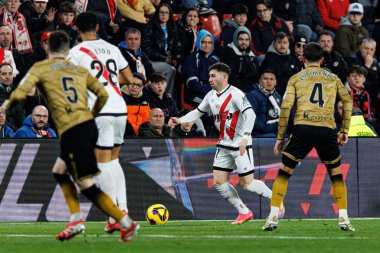 Adrian Embarba, Estadio de Vallecas 'ta Rayo Vallecano ve Real Sociedad de Futbol takımları arasında oynanan LaLiga EA SPORTS maçı sırasında görüldü (Maciej Rogowski)