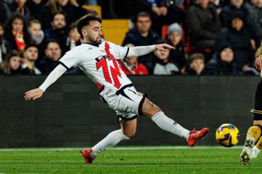 Unai Lopez, Estadio de Vallecas 'ta Rayo Vallecano ve Real Sociedad de Futbol takımları arasında oynanan LaLiga EA SPORTS maçı sırasında görüldü (Maciej Rogowski)