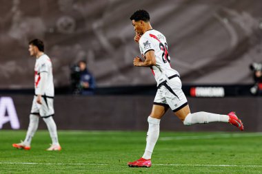 Etienne Etoo Pineda, Estadio de Vallecas 'ta Rayo Vallecano ve Real Sociedad de Futbol (Maciej Rogowski) takımları arasında LaLiga EA SPORTS maçında görüldü.)
