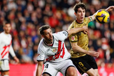 Florian Lejeune ve Aritz Elustondo, Estadio de Vallecas 'taki Rayo Vallecano ve Real Sociedad de Futbol (Maciej Rogowski)